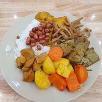 Buffet with steamed rice for 40k at Thiện Đức in Hanoi