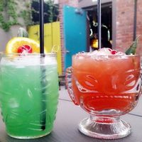 Drinks at Grass Skirt Tiki Room in Columbus