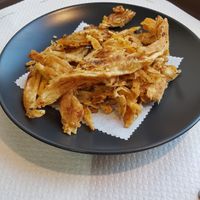 the pancakes came out a bit different than on the menu pic but it was still nice at Happy Veggie - 天街素食 in Budapest