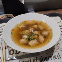 Celery dumplings at Happy Veggie - 天街素食 in Budapest