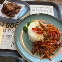 Vegan酱蔬盖饭 at Happy Veggie - 天街素食 in Budapest