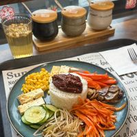 Vegan韩式蔬菜拌饭 at Happy Veggie - 天街素食 in Budapest