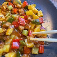 Vegan五彩菠萝 at Happy Veggie - 天街素食 in Budapest