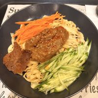 Peanut noodles  at Happy Veggie - 天街素食 in Budapest