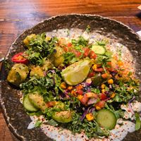 La Latino with herbed tofu at Honest Greens - Las Ramblas in Barcelona