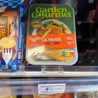 Vegan breaded chickenn  at Petit Casino in Chamrousse