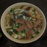 Vegan Pho with good bouillon at Chay Vỉa Hè in Hanoi