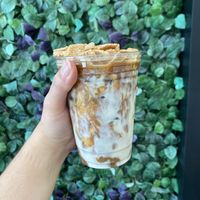 Cinnamon Toast Crunch latte with oat milk   at Milk + Honey - Oswald Centre in Cleveland