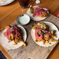 Cauliflower tacos, no crema   at Café Tu Tu Tango in Orlando
