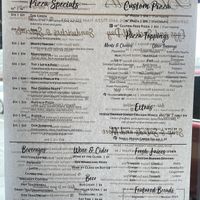 Vegan dishes marked with a "v" in the menu  at Blackwell's Catering in Lewisburg