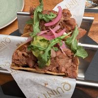 Vegan tacos met jackfruit at Brasserie Quinty's in De Koog
