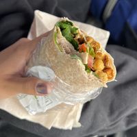 Vegan chickpea wrap  at Sactown Magazine in Sacramento