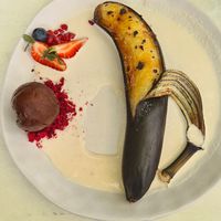 Caramelised banana (vegan) at Mission Estate Restaurant in Napier