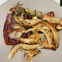 Eggplant parmigiana at Mission Estate Restaurant in Napier