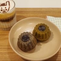 Lovely Vegan cake and drink. I really enjoyed this cafe. I have given 5 stars as the owners were such lovely people. This is not a fully vegan cafe but the options are lovely.  at Mungmong Mannam - 뭉몽만남 in Gwangju