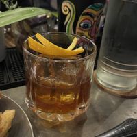 Old and smoky cocktail  at Smoke & Bitters in Dikwella