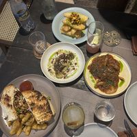 Coconut Flesh Tempura, Smoked Cauli, Smoked Mushrooms and Jackfruit Sandwich  at Smoke & Bitters in Dikwella