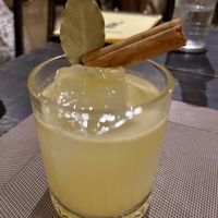 “S & B No. 23”. Tequila, calamansi, falernum, passion liqueur, Ceylon bitters, Kaffir bitters, and Mezcal spray. Superb   at Smoke & Bitters in Dikwella
