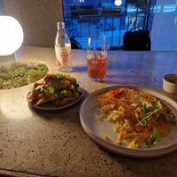 Carbs on Carbs + Spicy Cucumber Tofu Salad at Ggulggeok House - 꿀꺽하우스 in Busan