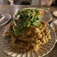 Fried enoketaki mushrooms   at Ggulggeok House - 꿀꺽하우스 in Busan