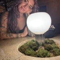 My gorgeous wife and the interior design  at Ggulggeok House - 꿀꺽하우스 in Busan