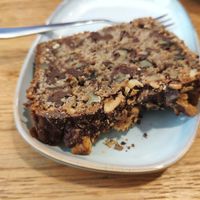 Banana bread - lots of chocolate chunks and walnuts at Mamacoffee - Jiřího z Poděbrad  in Prague