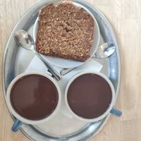 Hot chocolates and carrot bread at Mamacoffee - Jiřího z Poděbrad  in Prague