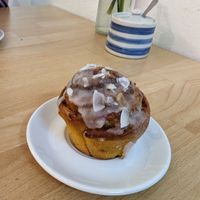 Pumpkin and coconut snail at Mamacoffee - Jiřího z Poděbrad  in Prague
