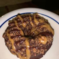 Vegan/grain-free chocolate donut at Organic Roots in Temecula