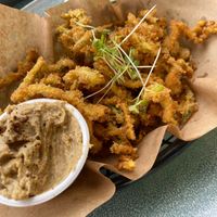 Zucchini chips at Surf Riders Cafe  in Durban