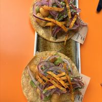 Cauliflower tacos  at Frida in Tarragona