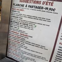 menu at PraLyon in Lyon