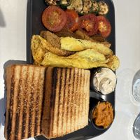 Tried the vegan omelette  platter at The Sprout today, and it was easily one of the best vegan breakfasts I’ve ever had!  at The Sprout in Auroville
