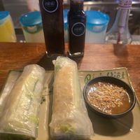 Tofu summer rolls with peanut sauce at Phở Việt in Grafenwoehr