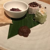 Life cycle of a coconut   at Nahm  in Bangkok