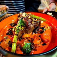 Tasty vegan beef skewers at Sashimi in Haifa