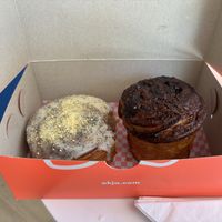 The Pain aux Chocolat and Lemon & Poppy Seed pastries   at Okja - Kloof in Cape Town