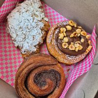 Almond croissant, nutella pastry at Okja - Kloof in Cape Town