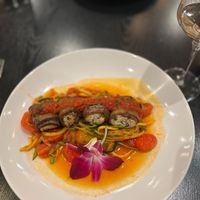 Vegan Eggplant Roulade at Colonial Room in Oakbrook