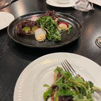 Toast Point Hummus & Avocado at Colonial Room in Oakbrook