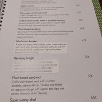 Menu at Taksu Galeria in Ubud