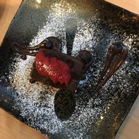 The triple chocolate cake at Invitation V in Montreal