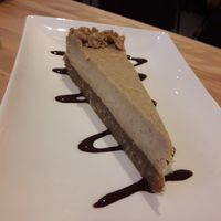 Raw cheesecake!  Wow, sooooo good!! at Invitation V in Montreal