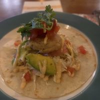 Vegan chicken taco  at Bloom Neighbourhood Cafe in Seminyak