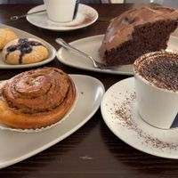 Everything in this photo is vegan at Crema & Cioccolato in Bari