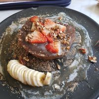 Vegan french toast at Cafe Communidad in Mexico City