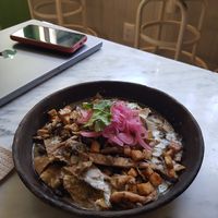 Chilaquiles at Cafe Communidad in Mexico City