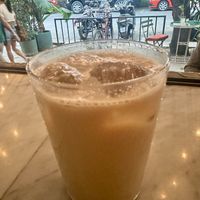 Chai latte with oat milk  at Cafe Communidad in Mexico City