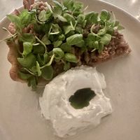 Apple tarte dessert  at Cafe Communidad in Mexico City