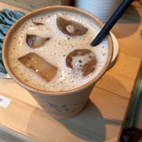 iced latte with oat milk 4,95€🥲 at Haferkater in Potsdam